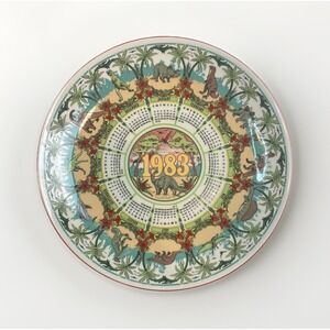 Wedgewood Vintage Collectors Calendar Plate 1983 The Age Of Reptiles